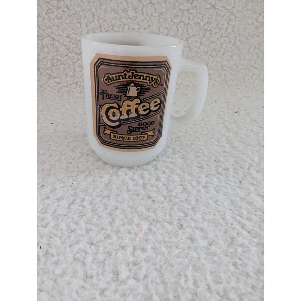 Anchor Hocking Vintage Aunt Jenny's Coffee Mug